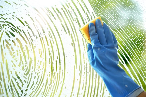 Local cleaning team working on a Balham renovation cleanup