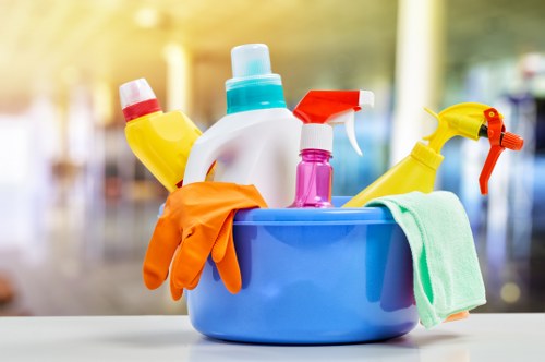 Local cleaners working in a Balham period property