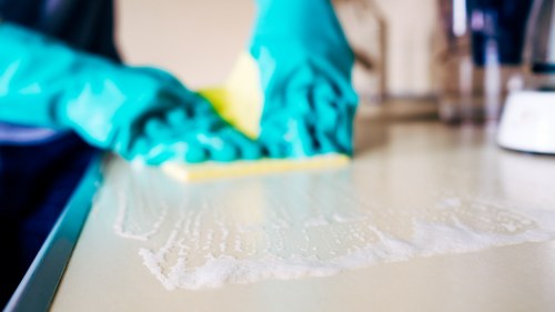 Preparation for a Balham house cleaning visit with tidy rooms and access ready for cleaning